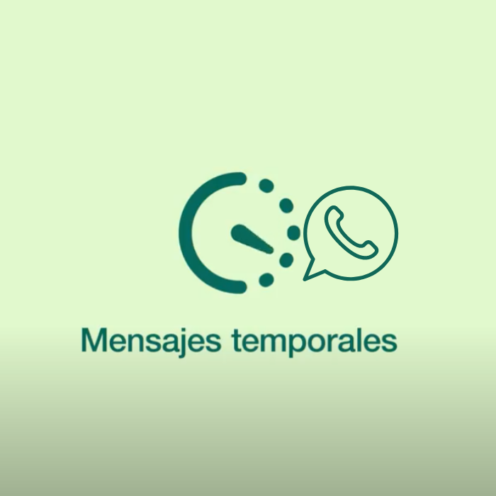 WhatsApp mensajes temporales