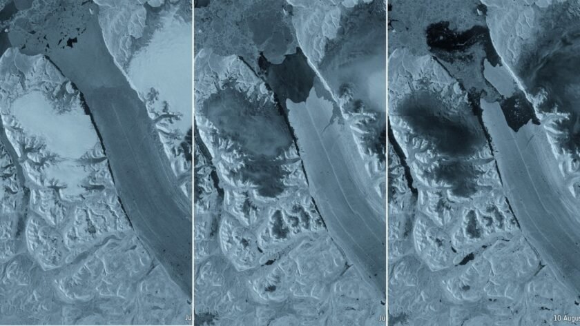 Satélite ESA glaciar Petermann