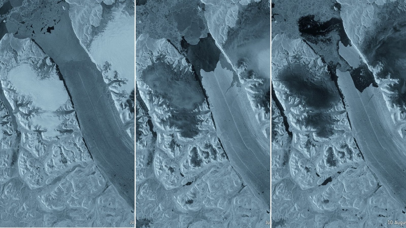 Satélite ESA glaciar Petermann