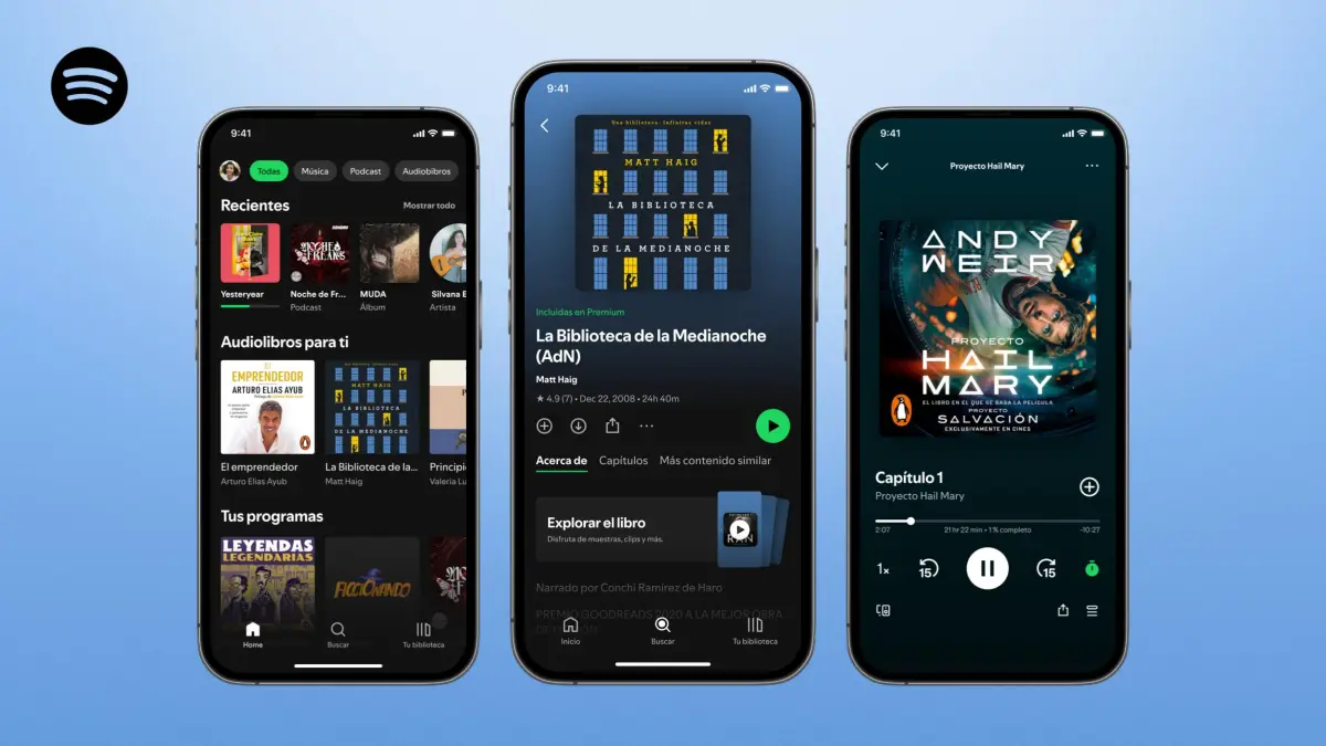 audiolibros en Spotify